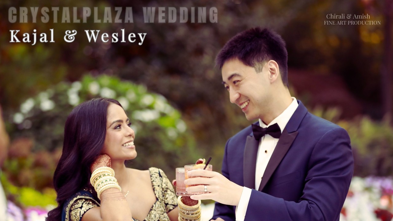 Opening frame of Kajal and Wesley's cinematic highlight film