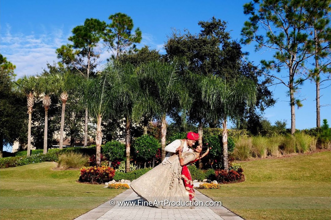 Opening frame of the Omni ChampionsGate Orlando wedding film